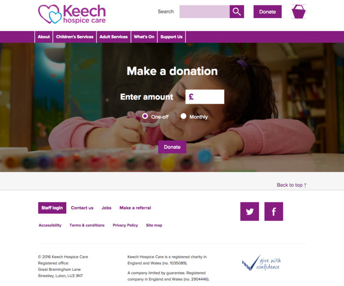 Keech donations