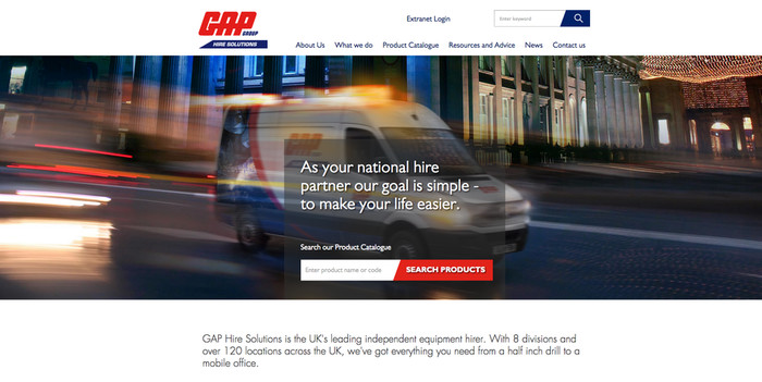 GAP Homepage detail