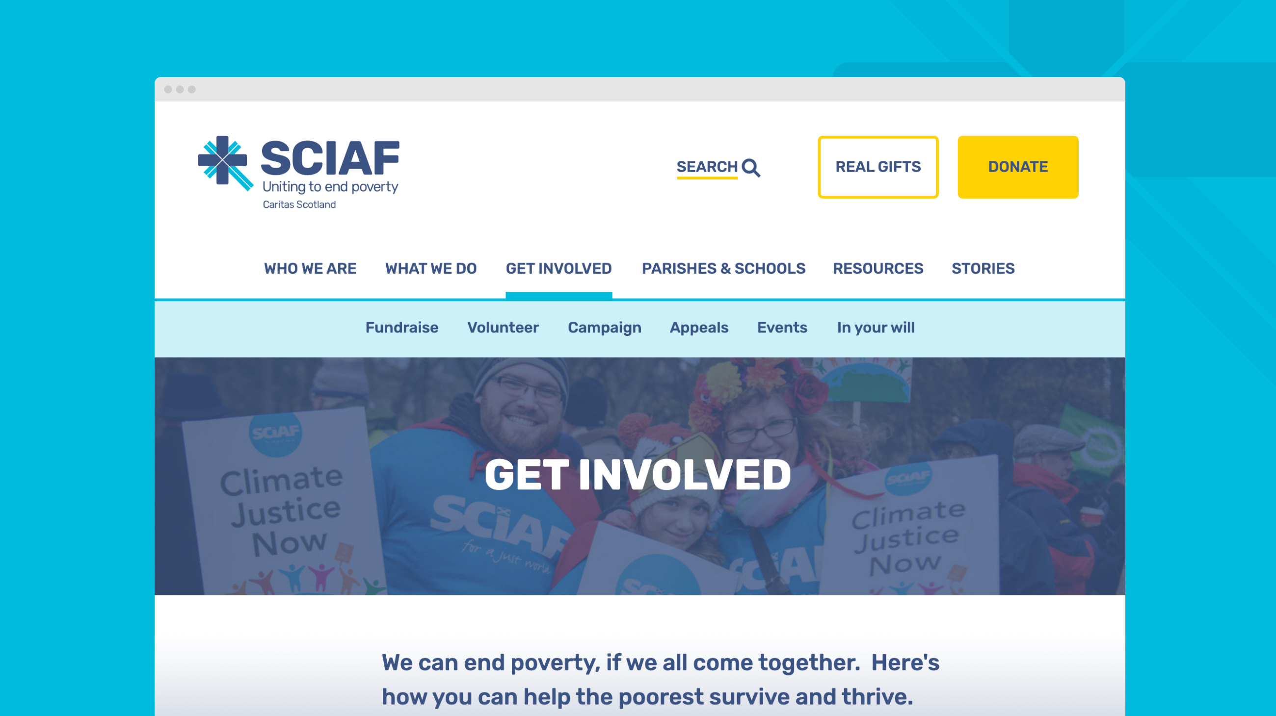 SCIAF Desktop Get Involved